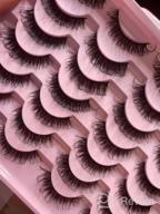img 1 attached to Get The Perfect Anime Look With Manga Style Wispy Natural Faux Mink False Eyelashes Pack review by Rob Kerr