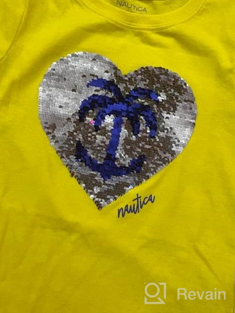 img 1 attached to 👚 Nautica Girls' Graphic Tee Shirt: Stylish Short Sleeve Tops for Young Fashionistas review by Jeff Swan