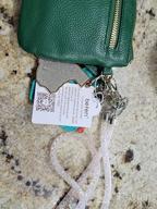 картинка 1 прикреплена к отзыву Befen Women'S Genuine Italian Leather Wristlet Clutch Wallet Purse, Gold Zipper от Amanda Adams