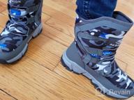 img 1 attached to Stay Warm And Safe With UBFEN Kids Snow Boots - Waterproof, Slip Resistant Winter Shoes For Boys And Girls (Toddler/Little Kid/Big Kid) review by Shanee Cobb