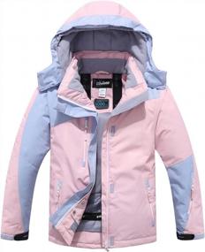 img 4 attached to Водонепроницаемая и ветрозащитная лыжная куртка для сноуборда PHIBEE для девочек для активных игр