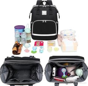 img 1 attached to 🎒 NEENUX Diaper Bag Backpack - Ultimate 3-in-1 Baby Bag with Changing Station, Perfect Diaper Bags for Baby Girl and Boy