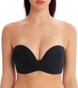 img 2 attached to Stay-Put And Strapless: MELENECA Women'S Multiway Wireless Bra With Light Padding And Push-Up Design