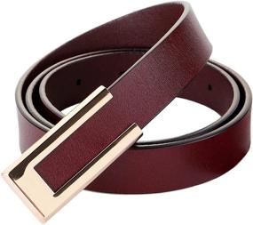 img 4 attached to 【CaserBay】Women Fashion Waistband Jeans【Suit 1 Burgundy】 Women's Accessories via Belts