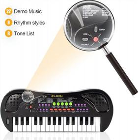 img 2 attached to Introducing The APerfectLife Kids Keyboard Piano - Ideal Musical Gift Toy For Kids Aged 3-8 Years - With 32 Keys And Multifunction Electric Features!