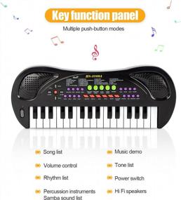 img 3 attached to Introducing The APerfectLife Kids Keyboard Piano - Ideal Musical Gift Toy For Kids Aged 3-8 Years - With 32 Keys And Multifunction Electric Features!