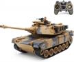 2.4ghz 15 channel m1a2 abrams rc tank with smoking, vibration and airsoft bbs bullets - remote control military toy for kids & adults logo