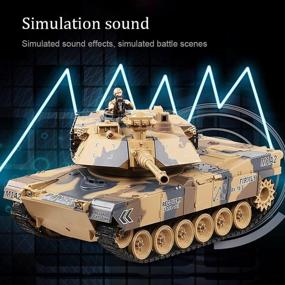 img 1 attached to 2,4 ГГц 15-канальный радиоуправляемый танк M1A2 Abrams с курением, вибрацией и пулями для страйкбола BBS - военная игрушка с дистанционным управлением для детей и взрослых