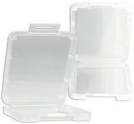 📦 10-pack clear plastic cf/compact flash memory card case holder for sandisk, kingston, transcend, samsung (plastic case only, memory card not included) - shipping from usa логотип