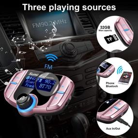 img 1 attached to (Upgraded Version) Sumind Car Bluetooth FM Transmitter Car Electronics & Accessories