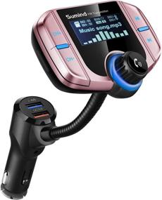 img 4 attached to (Upgraded Version) Sumind Car Bluetooth FM Transmitter Car Electronics & Accessories