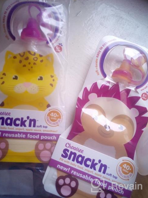 img 1 attached to ChooMee SnakPack Reusable Food Pouch 4 Pack ($2.25 Ea) 5 Oz Premium Double Zipper + 4 SoftSip Swirl Tops review by Dale Hing