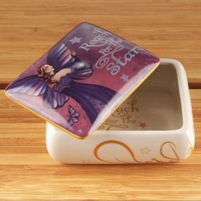 img 3 attached to EAD389: Munro'S "Reach For The Stars" Fairysite/Dragonsite Jewelry Box With Wish And Memory Features