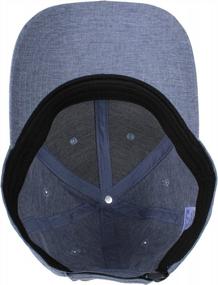 img 1 attached to HH HOFNEN Unisex Baseball Cap Mesh Back Cap Cotton Adjustable Dad Hat Plain