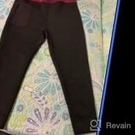 img 1 attached to Neoprene Capri Leggings For Women - High Waist Sweat Pants For Slimming And Weight Loss With Zipper Pocket From TrainingGirl review by Stuart Sugden