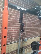 img 1 attached to 1000LB Capacity RitFit Power Cage With 13 Attachments For Full Body Workout - LAT PullDown, Weight Storage Rack & Optional Bench For Home & Garage Gym | ASTM-Certified review by Isaac Shankar