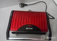 img 1 attached to Sandwich maker Kitfort KT-1609 Panini Maker, red review by Dorota Masiewicz ᠌