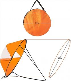 img 3 attached to 42In Downwind Wind Sail Kit For Kayak Paddle Board - Easy Setup, Compact & Portable!