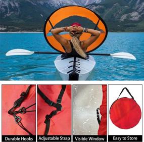 img 2 attached to 42In Downwind Wind Sail Kit For Kayak Paddle Board - Easy Setup, Compact & Portable!