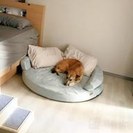 картинка 1 прикреплена к отзыву KOPEKS Deluxe Orthopedic Memory Foam Round Sofa Lounge Dog Bed - Jumbo XL - Brown, Model:Round от Paul Koehler