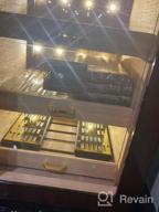 img 1 attached to Cigar Aficionados Rejoice: Woodronic'S Digital Humidor Cabinet For 100-150 Cigars, Spanish Cedar Lining, And 2 Crystal Gel Humidifiers In A Glossy Ebony Finish - Perfect Gift For Fathers! review by Marcus Krieger