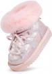 warm and cozy: bmcitybm toddler snow boots for girls and boys logo
