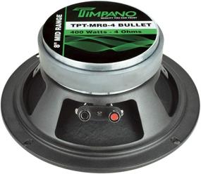 img 1 attached to 🔊 Timpano TPT-MR8-4 BULLET 8-Inch Pro Mid Range Bullet Loudspeaker - 200W RMS - 4 Ohm Impedance – Premium Midrange Speaker for Pro Car Audio (Single)