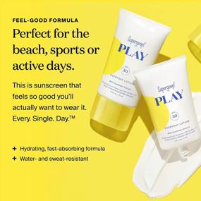 img 2 attached to Supergoop PLAY Everyday SPF 50 Lotion - 2 Pack - Broad Spectrum Sunscreen For Sensitive Skin, Water & Sweat Resistant Body & Face Sunscreen, Clean Ingredients, Reef-Friendly Formula