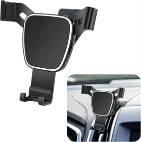 img 4 attached to 📱 Enhanced LUNQIN Ford Edge SUV Car Phone Holder: 2015-2021 Model | Auto Accessories Navigation Bracket | Interior Decoration Mobile Cell Phone Mount