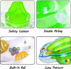img 1 attached to Baby Swimming Ring Floats With Safety Seat Double Airbag Swim Rings For Babies Kids Swimming Float Baby Floats For Pool Swim Training Aid Kids PVC Pool Floats For Toddlers Of 6-12 Months