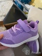 img 1 attached to 👟 Zoneyue Buckle Tennis Shoes for Toddler Girls' Active Wear review by Chris Russell