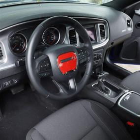 img 2 attached to Накладка на руль Voodonala For Challenger для Dodge Challenger Charger 2015-2020