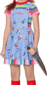 img 2 attached to Get Your Creepy On With The Official Spirit Halloween Kids Chucky Dress Costume