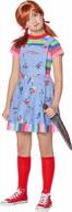 get your creepy on with the official spirit halloween kids chucky dress costume logo