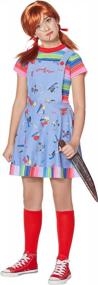 img 3 attached to Get Your Creepy On With The Official Spirit Halloween Kids Chucky Dress Costume