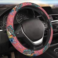 gearbest cute cartoon stitch steering wheel cover universal 15 in car accessories for men women logo