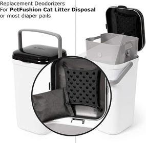 img 3 attached to 🐼 Bamboo Charcoal Deodorizer Bag (4 Pack) - Odor-Eliminating Inserts for PetFushion Litter Disposal Box, Diaper Pails & Cat Litter - Absorb & Eliminate Unpleasant Odors/Smells