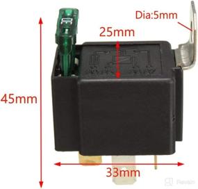 img 3 attached to ESUPPORT 12V 30A Car Motor Heavy Duty Relay 5Pin Fuse On/Off Switch SPDT Metal Blade Pack Of 5