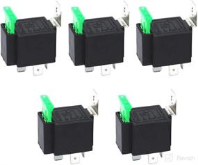 img 4 attached to ESUPPORT 12V 30A Car Motor Heavy Duty Relay 5Pin Fuse On/Off Switch SPDT Metal Blade Pack Of 5