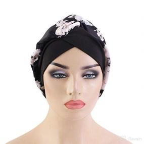 img 2 attached to 🌙 Silky Comfort: Women's Satin Lined Sleep Bonnet for Restful Nights