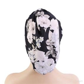 img 1 attached to 🌙 Silky Comfort: Women's Satin Lined Sleep Bonnet for Restful Nights