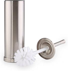 img 2 attached to BINO Toilet Brush & Holder Set with Removable Drip Cup - Brushed Nickel Finish