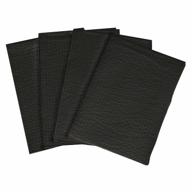 500-pack black tidi choice waffle-embossed dental bibs/towels, 13" x 18", 2-ply tissue with poly backing to prevent leaks - essential dental consumables (917458) logo