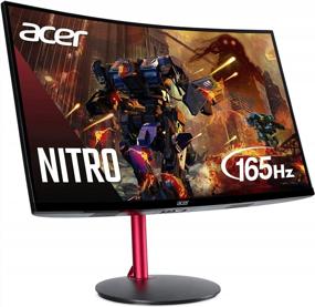 img 4 attached to Acer Monitor FreeSync ZeroFrame Mbmiiphx 27" - Premium 165Hz Curved Display with Frameless Design, Full HD Resolution, Built-In Speakers, HDMI, and Height Adjustment-UM.HE0AA.M02