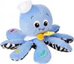 baby einstein octoplush musical octopus stuffed animal plush toy, age 3 month+, blue, 11 logo
