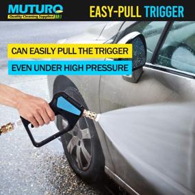 img 1 attached to Powerful & Versatile: MUTURQ Pressure Washer Gun With Swivel, 5000 PSI & 12 GPM For Efficient Cleaning!