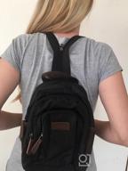 img 1 attached to PACKISM Women'S Small Adjustable Backpack With Multiple Compartment Pockets Crossbody Purse review by Asia Newell