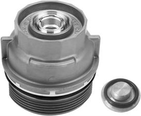 img 4 attached to Aluminum Oil Filter Housing Cap Assembly - 15620-31060 Compatible with Toyota