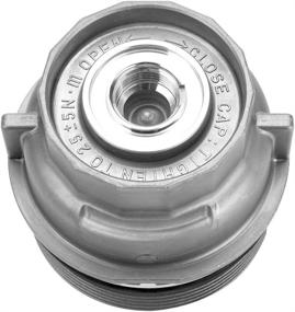 img 3 attached to Aluminum Oil Filter Housing Cap Assembly - 15620-31060 Compatible with Toyota