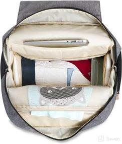img 2 attached to Diaper Backpack Capacity Design Waterproof Diapering best: Diaper Bags